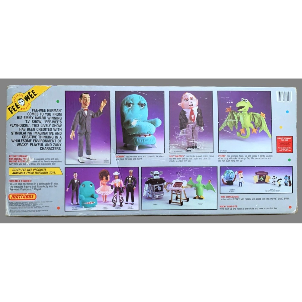 1988 Matchbox Pee-Wee's Playhouse Fold & Carry w/ Box VG Complete Condition READ - Picture 4 of 16